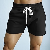 cheap Sweat Shorts-Men&#039;s Athletic Shorts Active Shorts Sweatpants Running Shorts Drawstring Solid Colored Outdoor Sports Short Daily Weekend Cotton Sporty Slim Black Army Green