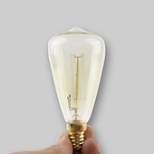 お買い得  白熱電球-1個 40 W E14 ST48 暖かい黄色 装飾用 白熱ビンテージエジソン電球 220-240 V / RoHs / CE