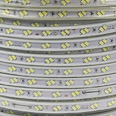 זול פנסי פס עמיד למים-2 מטר 5 מטר 10מ&#039; סרטי תאורת LED גמישים 120 נוריות 5630 SMD 1set לבן חם RGB לבן עמיד במים מפלגה 220-240 V