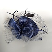 olcso Kalapok és fejdíszek-elbűvölő kentucky derby kalap fejfedő tollak háló vödör sapka pillbox sapka esküvői parti / esti hölgyek napi melbourne csésze koktél sapkával virágos fejdísz fejfedő