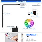 お買い得  WiFi&amp;音楽コントロール-rgb led ストリップライト 20m 65ft 防水音楽同期 12v 5050 smd 色を変更する bluetooth コントローラ 100-240v アダプタ寝室ホームテレビバックライト diy デコ