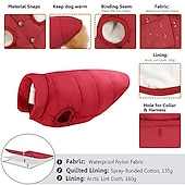 baratos Casacos-moletom com forro de lã extra quente para cães no inverno para cães pequenos, casacos para cachorros com capuz, vermelho (xs-xxxl)