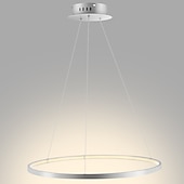 levne Kruhový design-1-světelný 60cm 24“ led závěsný lehký kovový akrylový kruh design chrom moderní současný 110-120v 220-240v