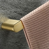 billige Håndklestenger-tilbehørssett for baderom - håndklestang toalettpapirholder kappekrok - rustfritt stål lavkarbonstål metall veggmontert