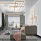 cheap Dimmable Ceiling Lights-1-Light 68 cm Wall Light / Flush Mount Lights LED Ceiling Light Aluminum Linear Painted Finishes Modern Contemporary 85-265V