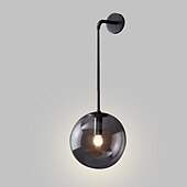 baratos Candeeiros de Parede de Cristal-58cm lâmpadas de parede led arandelas de parede estilo nórdico criativo projeto esférico quarto vintage sala de estar corredor escada luz de parede de vidro ip54: 110-120v 220-240v