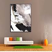 cheap Abstract Paintings-Oil Painting Hand Painted Vertical Abstract Landscape Comtemporary Modern Rolled Canvas (No Frame)