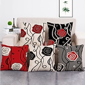 billige Folk stil-1 sett med 5 stk kastepute dekker moderne dekorativ kast putevar pute tilfelle for rom soverom sovesofa bil, 18 * 18 tommer 45 * 45 cm