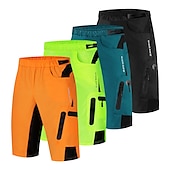 voordelige Heren Shorts, Panty&#039;s &amp; Broeken-WOSAWE Voor heren MTB shorts Wielrenshorts Fietsen Gewatteerde shorts MTB shorts Ruim Passend Bergracen Wegwielrennen Sport 3D-pad Fietsen Ademend Anatomisch ontwerp Zwart Groen Siliconen Kleding