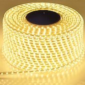 זול פנסי פס עמיד למים-2 מטר 5 מטר 10מ&#039; סרטי תאורת LED גמישים 120 נוריות 5630 SMD 1set לבן חם RGB לבן עמיד במים מפלגה 220-240 V