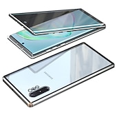 お買い得  サムスン用ケース-電話 ケース 用途 サムスンのギャラクシー S24 S23 S22 S21 S20 Ultra Plus FE Note 20 Ultra 10 Plus A71 A51 A70 A50 S25ウルトラ 磁気吸着ケース 全身保護 アンチピープ 耐衝撃 クリア プライバシー強化ガラス