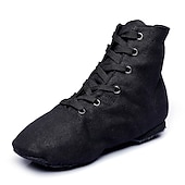 preiswerte Jazztanzschuhe-schwarze High-Top-Tanzschuhe zum Schnüren für Profis – bequeme, flexible Sohle für Ballett, Jazz und Bühnenauftritte