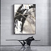 cheap Abstract Paintings-Oil Painting Hand Painted Vertical Abstract Landscape Comtemporary Modern Rolled Canvas (No Frame)