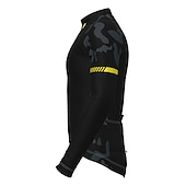 tanie Męskie koszulki-Męskie Koszulka rowerowa Geometryczny Niejednolita całość Wzory Długi rękaw Rower Dżersej Top z 3 tylnymi kieszeniami Kolarstwo górskie Kolarstwie szosowym Keep Warm Odporny na UV Kolarstwo Szybkie