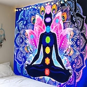 halpa Mandala Matto-mandala boheemi iso seinä kuvakudos taide sisustus huopa verho riippuva koti makuuhuone olohuone asuntolan sisustus boho hippi psykedeelinen kukka kukka lootus buddha intialainen