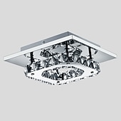 זול אורות תקרה-1-אור 21(8 אינץ' תקרה תאורת LED להתקנה שטוחה מנורות מתכת מצופה אלקטרולי מודרני מודרני עכשווי 90-240v