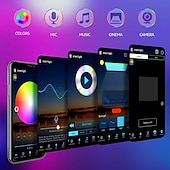 Χαμηλού Κόστους Έλεγχος μέσω WiFi-smart led strip light 32,8ft 10m(2x5m) rgb+white wifi app 300leds 5050smd work with alexa google with wifi remote controller