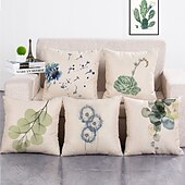 billige Folk stil-1 sett med 5 stk kastepute dekker moderne dekorativ kast putevar pute tilfelle for rom soverom sovesofa bil, 18 * 18 tommer 45 * 45 cm