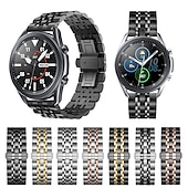 baratos Pulseiras de relógio Samsung-Pulseira de Smartwatch para Samsung Galaxy Watch 5 Pro 45mm 4 Classic 42mm 46mm 3 41mm Active 2 40mm 44mm Gear Sport S3 Frontier S2 2 Neo Live Aço Inoxidável Relógio inteligente Alça Banda de metal