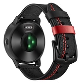 Χαμηλού Κόστους Ζώνες ρολογιών Garmin-Παρακολουθήστε το συγκρότημα για Γκάρμιν Forerunner 255 / Vivoactive 4 / Venu 2 Συνθετικό δέρμα Αντικατάσταση Λουρί 22mm Μεταλλικό κούμπωμα Ρυθμιζόμενο Περικάρπιο