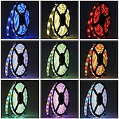 baratos luzes de tira à prova d'água-5m 16,4 pés rgbw luz de tira led à prova d'água 300 leds smd 5050 branco quente rgb mudança de cor luz de fundo decoração de festa em casa