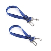 ieftine Accesorii pentru vehicule-2 buc masina de siguranță masina centură de nailon animale de companie câine pisică scaun cârlig harnașă pentru pisoi catelus vehicul leash reglabil
