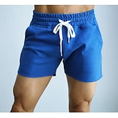 cheap Sweat Shorts-Men&#039;s Athletic Shorts Active Shorts Sweatpants Running Shorts Drawstring Solid Colored Outdoor Sports Short Daily Weekend Cotton Sporty Slim Black Army Green