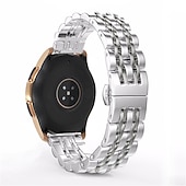 baratos Pulseiras de relógio Samsung-Pulseira de Smartwatch para Samsung Galaxy Watch 5 Pro 45mm 4 Classic 42mm 46mm 3 41mm Active 2 40mm 44mm Gear Sport S3 Frontier S2 2 Neo Live Aço Inoxidável Relógio inteligente Alça Banda de metal
