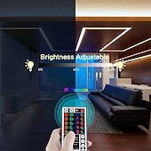 cheap Remote Control-5m LED Strip Lights RGB Tiktok Lights 300 LED 2835 SMD RGB Tape Lights Light Sets Self Adhesive Multicolor for Room Kitchen TV Festival Illumination with Remote 12V