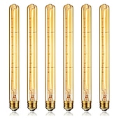 Недорогие Лампы накаливания-6шт 4шт регулируемая винтажная лампа Эдисона лампа накаливания e27 t300 40 Вт люстра подвесной светильник 220-240 В