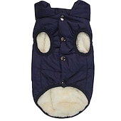 cheap Coats-Fleece Lining Extra Warm Dog Hoodie in Winter for Small Dogs Jacket Puppy Coats with Hooded,Red （XS-XXXL)