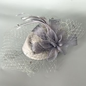 olcso Kalapok és fejdíszek-elbűvölő kentucky derby kalap fejfedő tollak háló vödör sapka pillbox sapka esküvői parti / esti hölgyek napi melbourne csésze koktél sapkával virágos fejdísz fejfedő