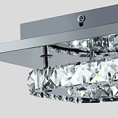 זול אורות תקרה-1-אור 21(8 אינץ' תקרה תאורת LED להתקנה שטוחה מנורות מתכת מצופה אלקטרולי מודרני מודרני עכשווי 90-240v