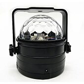voordelige Projectorlamp &amp; laserprojector-projectie lamp nachtlampje led disco licht muziek geluid geactiveerd podium lichten mini roterende laser projector kerstfeest show effect lamp met controle
