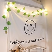 economico Striscie luci a batteria-elegante festa di ricevimento di nozze 4 pezzi 2m ghirlanda di edera artificiale piante finte led fata stringa luce foglia appesa per casa festa di nozze decorazione giardino pensile cortile (senza