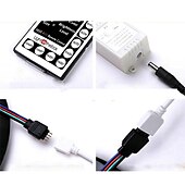 cheap USB Strip Lights-LED Strip Lights (2x5M)10M 32.8ft 2835 RGB 600LEDs 8mm Strips Lighting Flexible Color Changing with 44 Key IR Remote Ideal for Home Kitchen Christmas TV Back Lights DC 12V