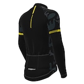 tanie Męskie koszulki-Męskie Koszulka rowerowa Geometryczny Niejednolita całość Wzory Długi rękaw Rower Dżersej Top z 3 tylnymi kieszeniami Kolarstwo górskie Kolarstwie szosowym Keep Warm Odporny na UV Kolarstwo Szybkie