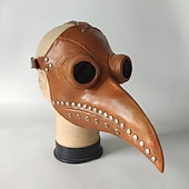 abordables Tapas-Navidad Moda Distinguido Abrigo Baile de Máscaras Gabardina Doctor de plaga Color sólido Disfraz Hombre Víspera de Todos los Santos Carnaval Mascarada Fiesta Víspera de Todos los Santos Adulto