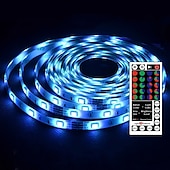 abordables Contrôle à distance-LOENDE 3x5M bandes lumineuses LED Ruban LED Flexibles Ensemble de Luminaires 900 LED 2835 SMD 8mm 1 set RGB Noël Nouvel An Créatif Découpable Décorative 12 V  Auto-Adhésives