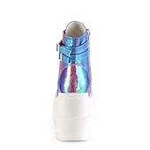 levne Platformové boty-Dámské Boty Boty na platformě Lolita Boty Demonia Párty Denní Pevná barva 3D Kotníkové boty Booties Platforma Klínový podpatek Módní sportovní Na běžné nošení Chůze PU kůže Umělá kůže Zip Černá Bíl