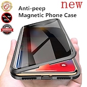 お買い得  サムスン用ケース-電話 ケース 用途 サムスンのギャラクシー S24 S23 S22 S21 S20 Ultra Plus FE Note 20 Ultra 10 Plus A71 A51 S25ウルトラ 磁気吸着ケース 全身保護 アンチピープ 耐衝撃 クリア プライバシー強化ガラス