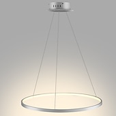 levne Kruhový design-1-světelný 60cm 24“ led závěsný lehký kovový akrylový kruh design chrom moderní současný 110-120v 220-240v