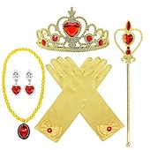cheap Accessories-Princess Elsa Gloves Necklace Outfits Movie Cosplay for Girls&#039; Kid&#039;s Children&#039;s Day Masquerade