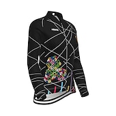 economico Set di abbigliamento da donna-Per donna Manica lunga Maglia con pantaloni da ciclismo Gonna da ciclismo Estate Licra Poliestere Verde Nero Viola Divertente Bicicletta Completo tuta Pad 3D Traspirante Resistente ai raggi UV
