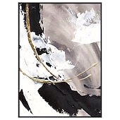 cheap Abstract Paintings-Oil Painting Hand Painted Vertical Abstract Landscape Comtemporary Modern Rolled Canvas (No Frame)