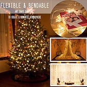 levne Řetězová světla baterie-led foto klips měděná řetězová světla 3m 9,8 stop 20 led klipsy hvězdná víla pro vánoční večírek, závěsné obrázky karty ložnice dekorace na zeď domácí dekorace