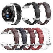 Watch Band for Garmin Fenix 7S / 6S / 6S Pro / 6S Sapphire / 5S / 5S Plus / 5S Sapphire Genuine Leather Replacement  Strap Leather Loop Business Band Wristband cheap Garmin Watch Bands-Watch Band for Garmin Fenix 7S / 6S / 6S Pro / 6S Sapphire / 5S / 5S Plus / 5S Sapphire Genuine Leather Replacement  Strap Leather Loop Business Band Wristband