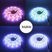 Χαμηλού Κόστους Έλεγχος μέσω WiFi-smart led strip light 32,8ft 10m(2x5m) rgb+white wifi app 300leds 5050smd work with alexa google with wifi remote controller