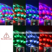 economico Controllo a distanza-Strisce led 10m (2 * 5m) luci rgb tiktok 2835 strisce 600led illuminazione cambia colore cambiando con 44 tasti telecomando ir ideale per home cucina tv natale luci posteriori dc 12v