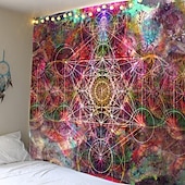 levne Mandala tapis-mandala bohémská nástěnná tapiserie umělecká výzdoba deka záclona zavěšení domácí ložnice obývací pokoj kolej dekorace boho hippie psychedelická květinová květina lotos indická